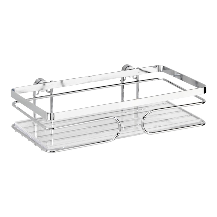 WENKO 20409100-Estante PREMIUM de acero inoxidable 24x13,5 cm inox/plateado