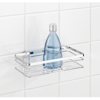 WENKO 20409100-Estante PREMIUM de acero inoxidable 24x13,5 cm inox/plateado