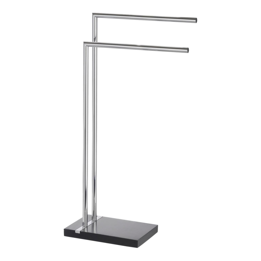 WENKO 20461100 - Toallero de pie NOBLE 45,5 x 82 cm cromo/negro