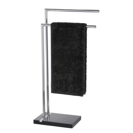 WENKO 20461100 - Toallero de pie NOBLE 45,5 x 82 cm cromo/negro