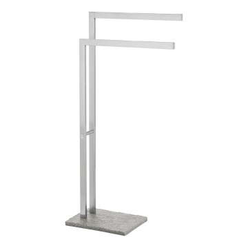 WENKO 20603100 - Soporte para toallas GRANIT 43,5x86,5 cm acero inoxidable/satinado/gris