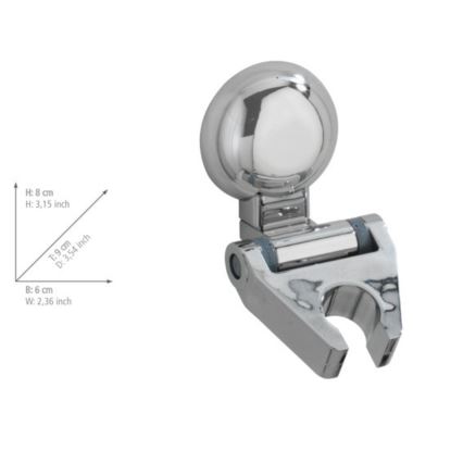 WENKO 20619100-Soporte para ducha FIORINA 6x9 cm cromo brillante