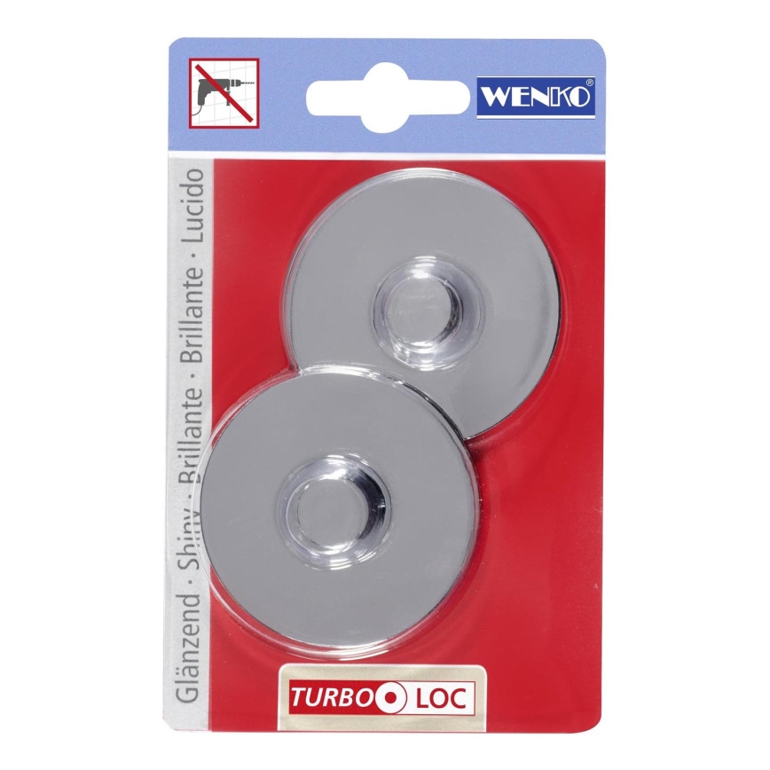 WENKO 20646100-Adaptador CLA+PREM+STYLE AD TL 6x1,4 cm cromado brillante
