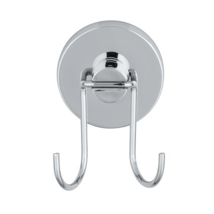 WENKO 20877100 - Rasqueta VACUUM-LOC RUND STAH 24,5x25 cm, acero inoxidable / cromo brillante / plateada