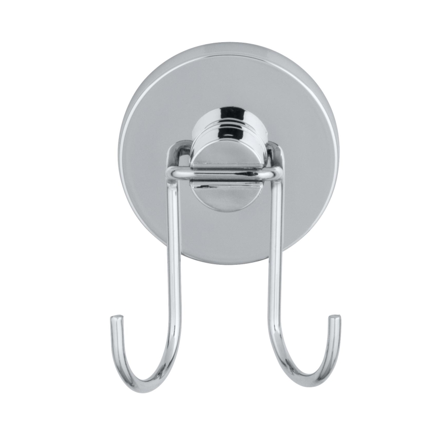 WENKO 20877100 - Rasqueta VACUUM-LOC RUND STAH 24,5x25 cm, acero inoxidable / cromo brillante / plateada