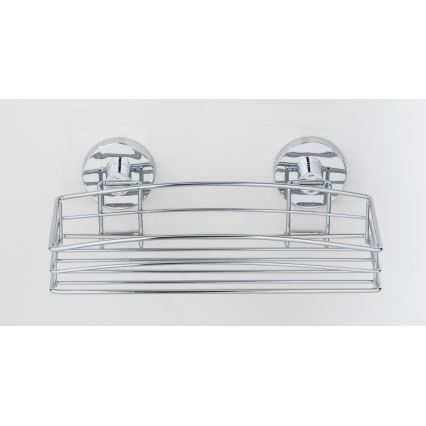 WENKO 20883100 - Estante VACUUM-LOC RUND STAH 26 x 15,3 cm cromo brillante