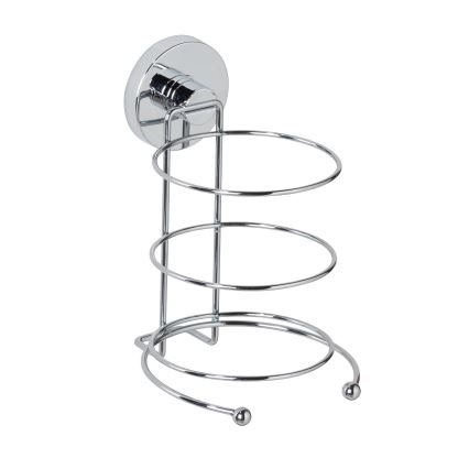 WENKO 20896100-Soporte para secador de pelo VACUUM-LOC MILAZZO 12x17 cm cromado brillante
