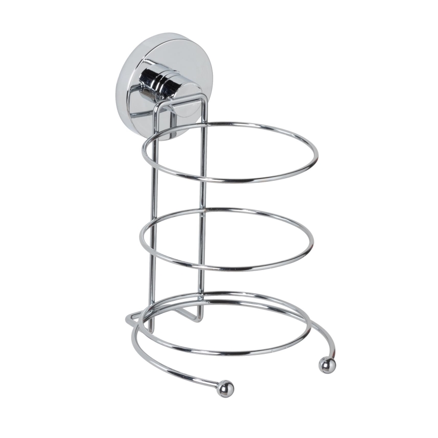 WENKO 20896100-Soporte para secador de pelo VACUUM-LOC MILAZZO 12x17 cm cromado brillante