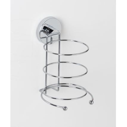 WENKO 20896100-Soporte para secador de pelo VACUUM-LOC MILAZZO 12x17 cm cromado brillante