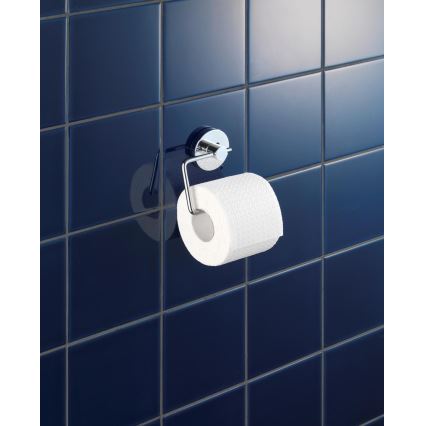 WENKO 20899100-Soporte para papel higiénico VACUUM-LOC MILAZZO 13x10,5 cm cromado brillante