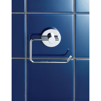 WENKO 20899100-Soporte para papel higiénico VACUUM-LOC MILAZZO 13x10,5 cm cromo brillante