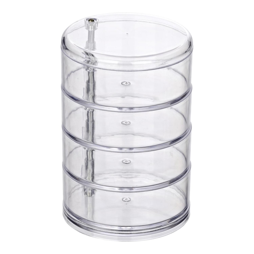 WENKO 20990100 - Organizátor TOWER 11,5x17,5 cm transparente