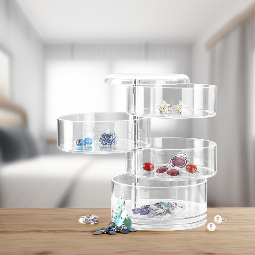 WENKO 20990100 - Organizátor TOWER 11,5x17,5 cm transparente
