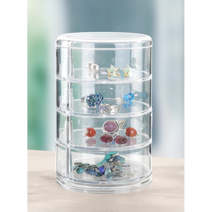 WENKO 20990100 - Organizátor TOWER 11,5x17,5 cm transparente