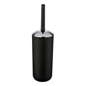WENKO 21210100 - Cepillo para WC BRASIL 10x37 cm negro/cromado brillante
