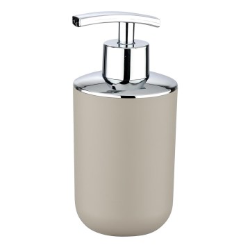 WENKO 21219100 - Dispensador de jabón BRASIL 7,3x16,5 cm beige/cromado brillante