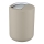 WENKO 21221100 - Papelera BRASIL 14x21 cm beige/cromo brillante