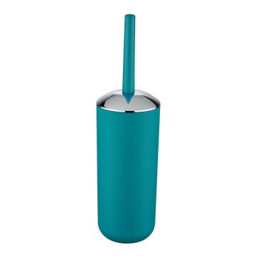 WENKO 21225100 - Cepillo para inodoro BRASIL 10x37 cm turquesa/cromo brillante