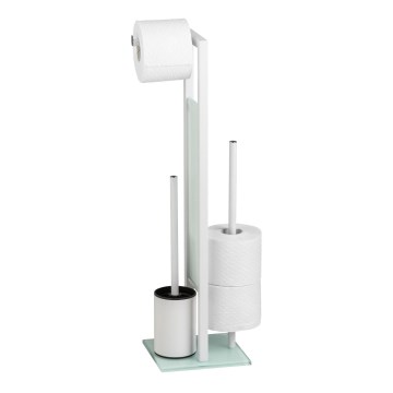 WENKO 21565100 - Cepillo para inodoro RIVALTA 18x70 cm blanco/negro
