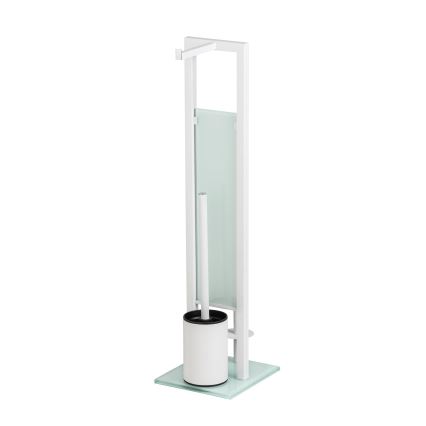 WENKO 21565100 - Cepillo para inodoro RIVALTA 18x70 cm blanco/negro
