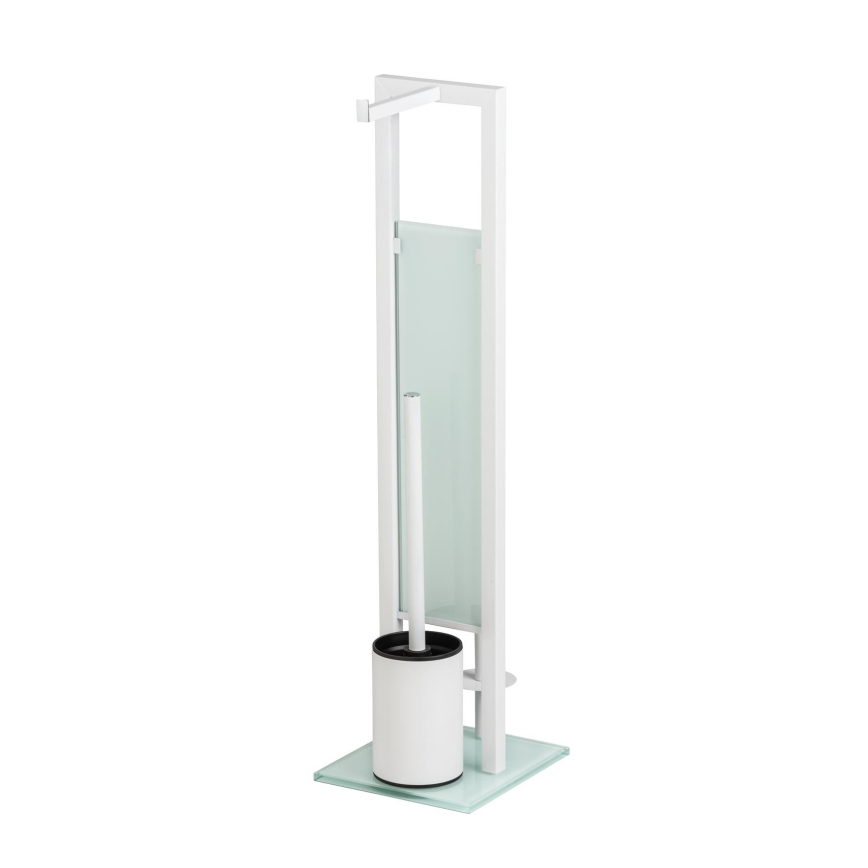 WENKO 21565100 - Cepillo para inodoro RIVALTA 18x70 cm blanco/negro