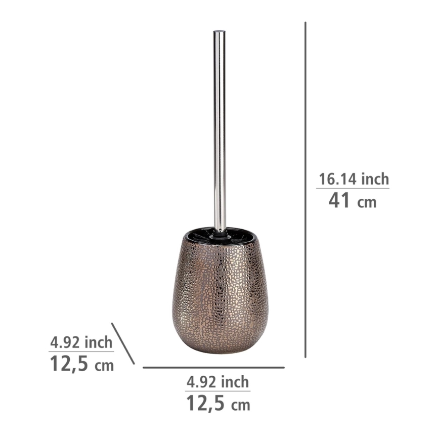 WENKO 21644100 - Cepillo para inodoro MARRAKESH 12,5x41 cm marrón