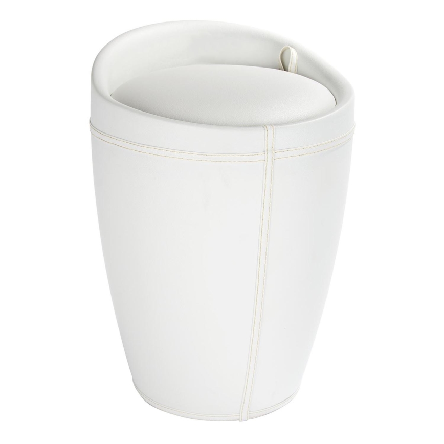 WENKO 21773100 - Taburete CANDY 36 x 50,5 cm blanco/negro