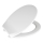 WENKO 21901100-WC Asiento de inodoro KOS 44x37 cm blanco/plateado