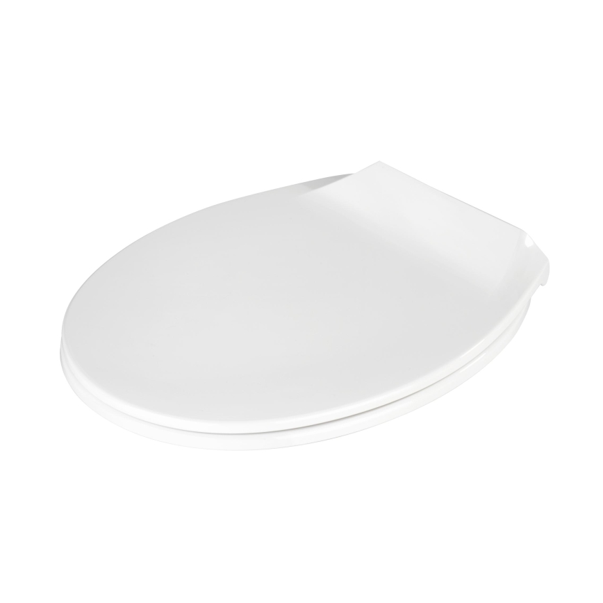 WENKO 21901100-WC Asiento de inodoro KOS 44x37 cm blanco/plateado