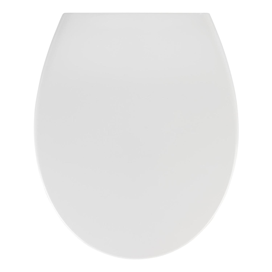 WENKO 21903100-WC asiento SAMOS 44,5x37,5 cm blanco/plata