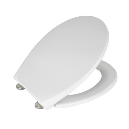 WENKO 21903100-WC asiento SAMOS 44,5x37,5 cm blanco/plata