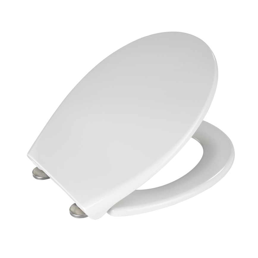 WENKO 21903100-WC asiento SAMOS 44,5x37,5 cm blanco/plata