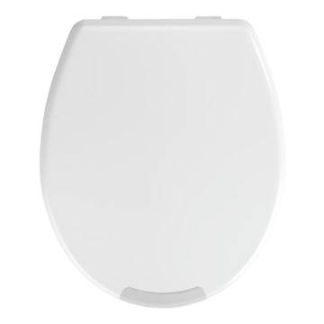 WENKO 21905100-Asiento de inodoro SECURA 37x44 cm blanco/gris