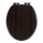 WENKO 22015100-WC Asiento de inodoro WENGE 35,5x42,5 cm marrón/plateado