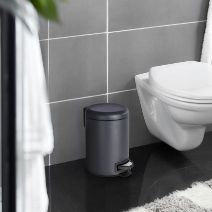WENKO 22143800 - Cesta LEMAN 17x25 cm negra