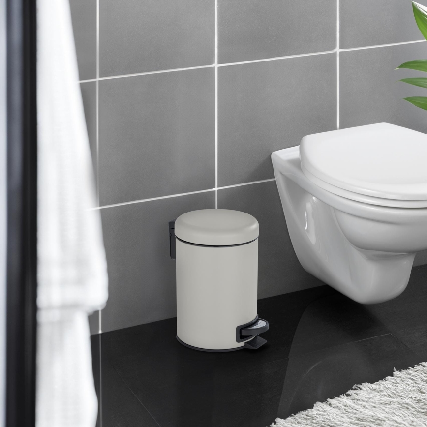 WENKO 22149100 - Cesta LEMAN 17x25 cm beige/negra