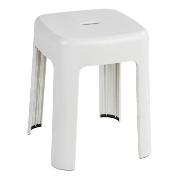 WENKO 22160100 - Taburete ALASKA 37x45,5 cm blanco
