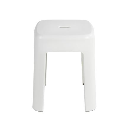 WENKO 22160100 - Taburete ALASKA 37x45,5 cm blanco