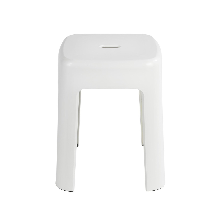 WENKO 22160100 - Taburete ALASKA 37x45,5 cm blanco