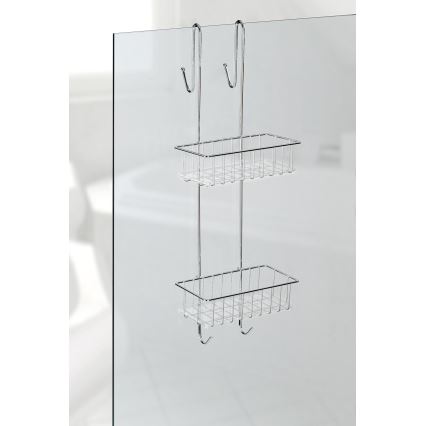 WENKO 22213100 - Soporte ALDO 24,5x70 cm acero inoxidable/plateado
