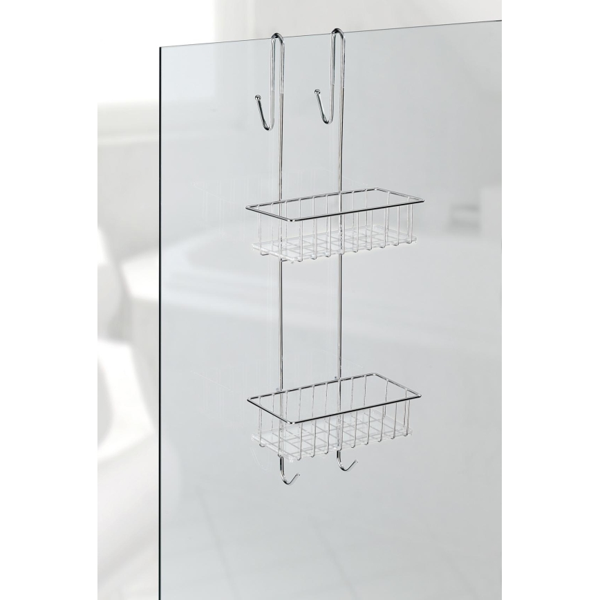 WENKO 22213100 - Soporte ALDO 24,5x70 cm acero inoxidable/plateado