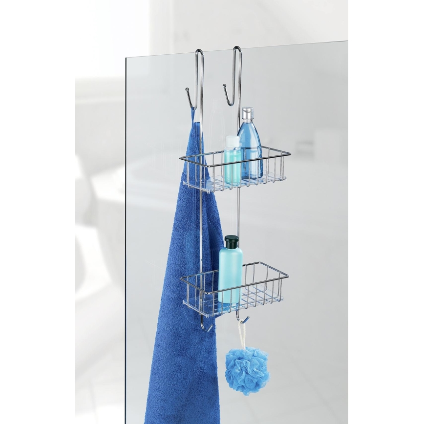 WENKO 22213100 - Soporte ALDO 24,5x70 cm acero inoxidable/plateado