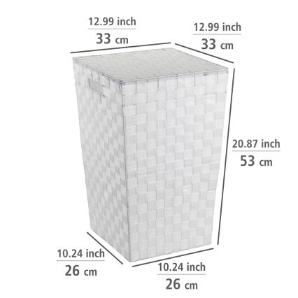 WENKO 22277100 - Cesto ADRIA 33x53 cm blanco