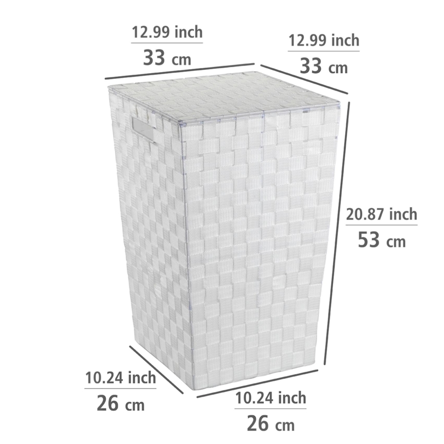 WENKO 22277100 - Cesto ADRIA 33x53 cm blanco