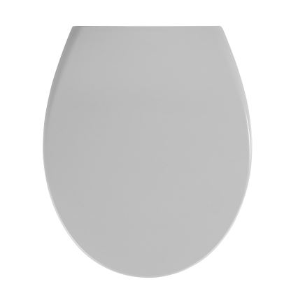 WENKO 22402100-WC asiento para inodoro SAMOS 44,5x37,5 cm gris/plateado