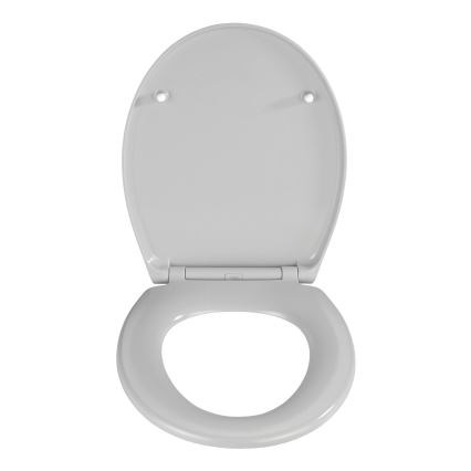 WENKO 22402100-WC asiento para inodoro SAMOS 44,5x37,5 cm gris/plateado