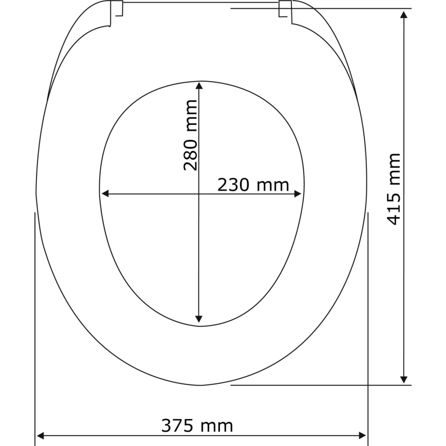 WENKO 22402100-WC asiento para inodoro SAMOS 44,5x37,5 cm gris/plateado