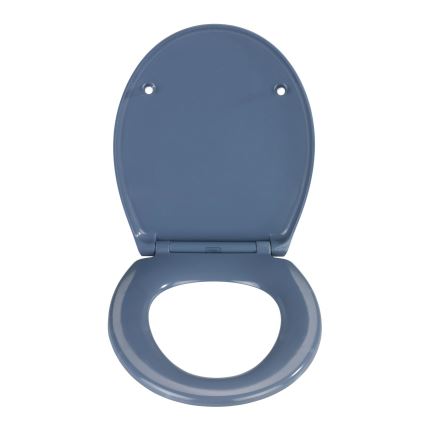 WENKO 22403100-WC asiento SAMOS 44,5x37,5 cm azul/plateado