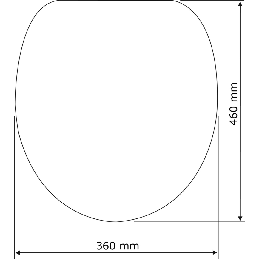 WENKO 22415100-Asiento de inodoro HABOS 46x36 cm blanco/plateado