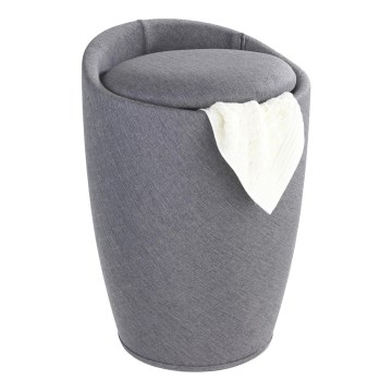 WENKO 22448100 - Taburete CANDY 36x50,5 cm gris/negro
